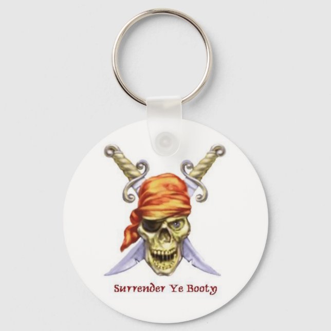 surrender ye booty keychain (Front)