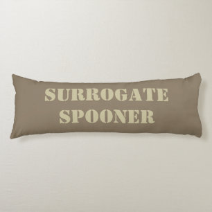Surrogate Spooner custom name & color body pillow