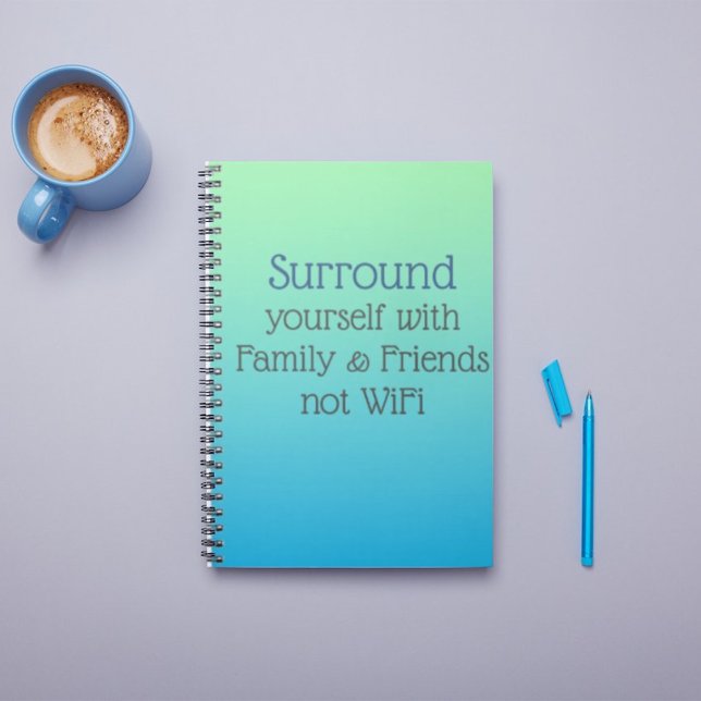 Surround yourself Good Vibes message Notebook (Creator Uploaded)