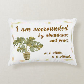 Surrounded by Abundance and Peace Canvas Bag Accent Pillow