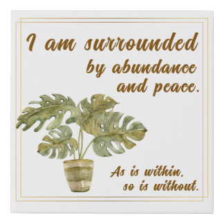 Surrounded by Abundance and Peace Wall Art
