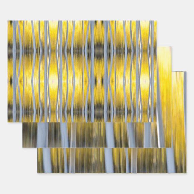 Surrounded by Aspen trees Wrapping Paper Sheets (Set)