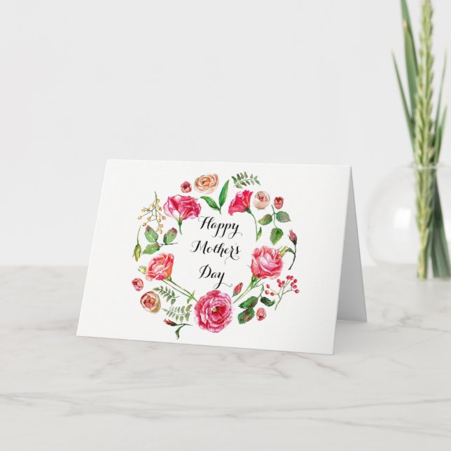 Surrounded by Flowers Mother's Day Card (Front)