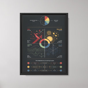 Surrounded By Idiots Book Summary Poster Canvas Print