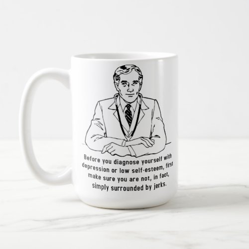 Surrounded By Jerks Funny Mug