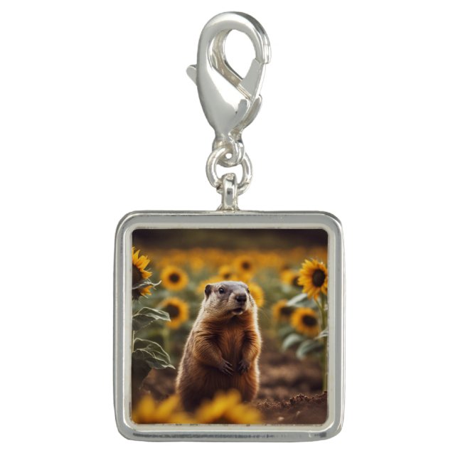 Surrounded by Sunflowers Charm (Front)