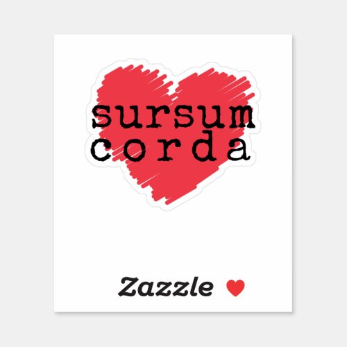 Sursum Corda Catholic Latin Sticker