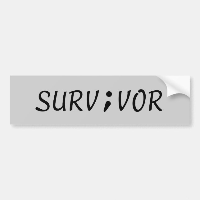 surv;vor bumper sticker (Front)