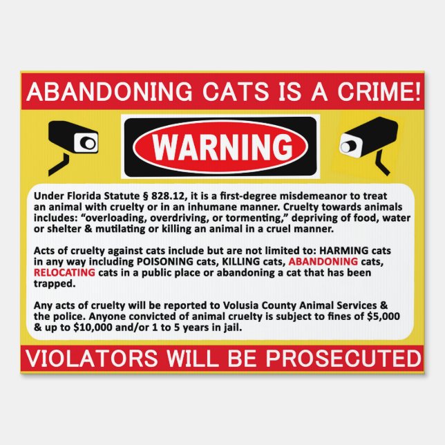 Surveillance Sign (Front)