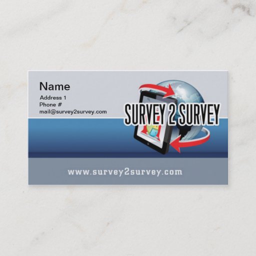 Customizable Survey2Survey Business Card 03