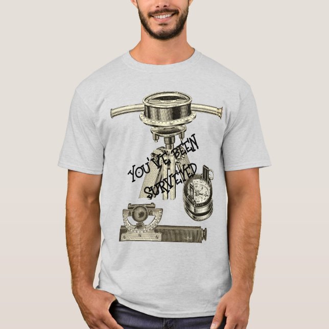 SURVEY LAND SURVEYOR GEOGRAPHICAL MEASURE T-Shirt (Front)