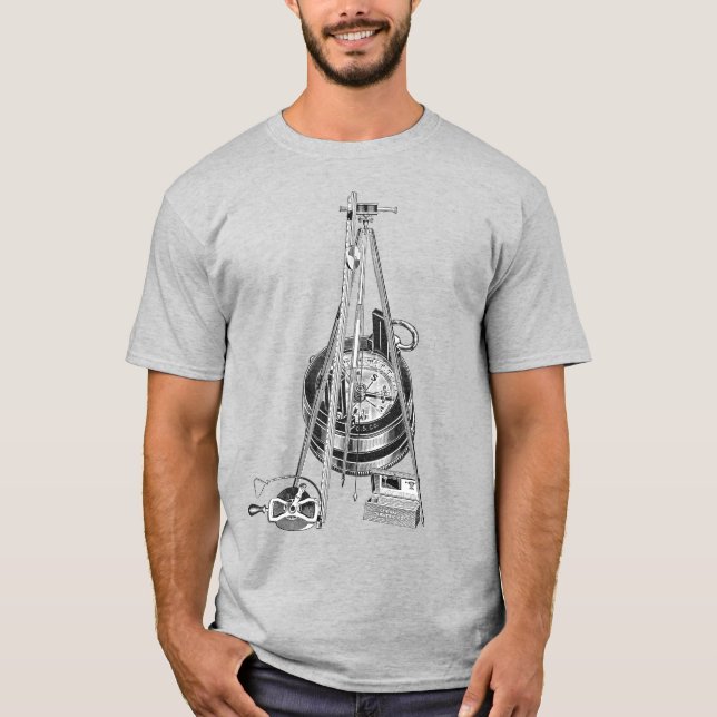 SURVEY LAND SURVEYOR GEOGRAPHICAL MEASURE T-Shirt (Front)