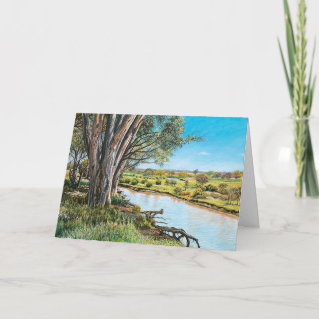'Surveying a Sunlit Plain' - Letterpress Thank You Card (Front)