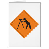 Surveyor at Work Sign (Front)