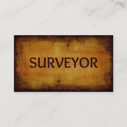Customizable Surveyor Business Card