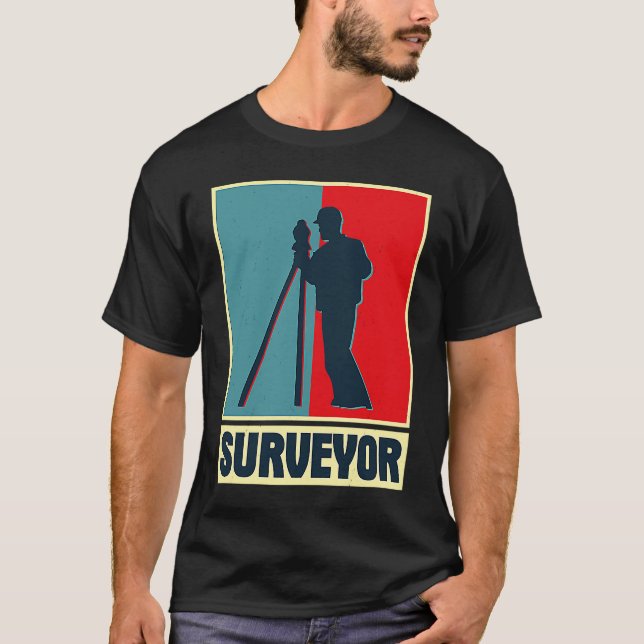 Surveyor geodesy surveying engineer theodolite pro T-Shirt (Front)