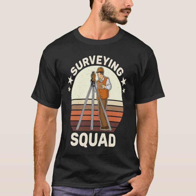 Surveyor geodesy surveying engineer theodolite pro T-Shirt (Front)