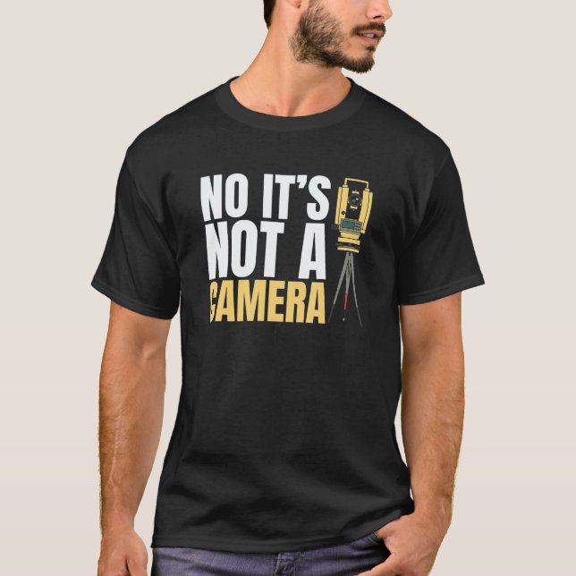 Surveyor Land Surveying Theodolite Cartographer Ge T-Shirt (Front)