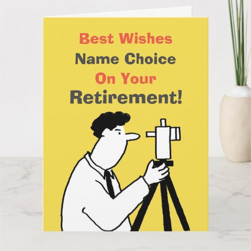 Surveyor Retirement Card