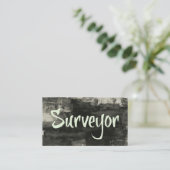 Surveyor Rustic Business Card (Standing Front)