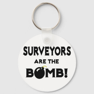 Surveyors Are The Bomb! Keychain