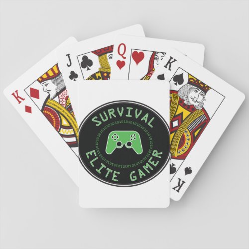 Survival Elite Gamer Playing Cards