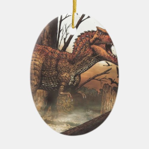 Survival for the fittestjpg ceramic ornament