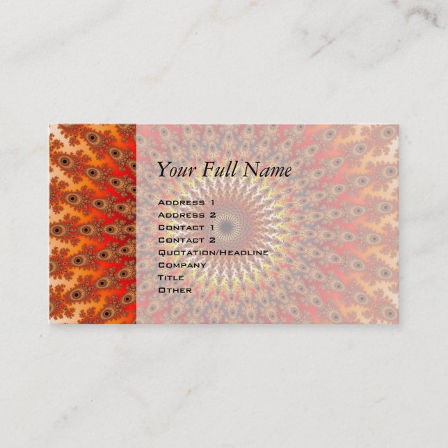 Survival - Fractal Business Card (Front)