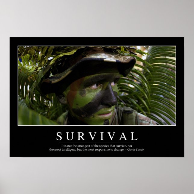 Survival: Inspirational Quote 2 Poster (Front)