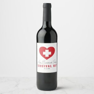 Survival Kit Personalized Wine Bottle Label