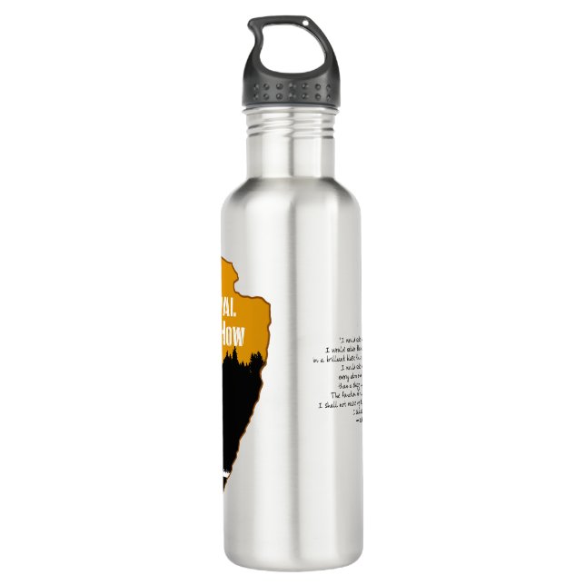 Survival Know How Stainless Steel Water Bottle (Back)