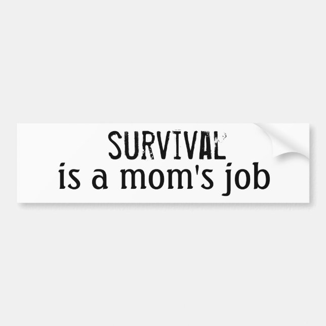 Survival Mom Bumper Sticker (Front)