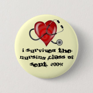 SURVIVAL NURSING SCHOOL BUTTON