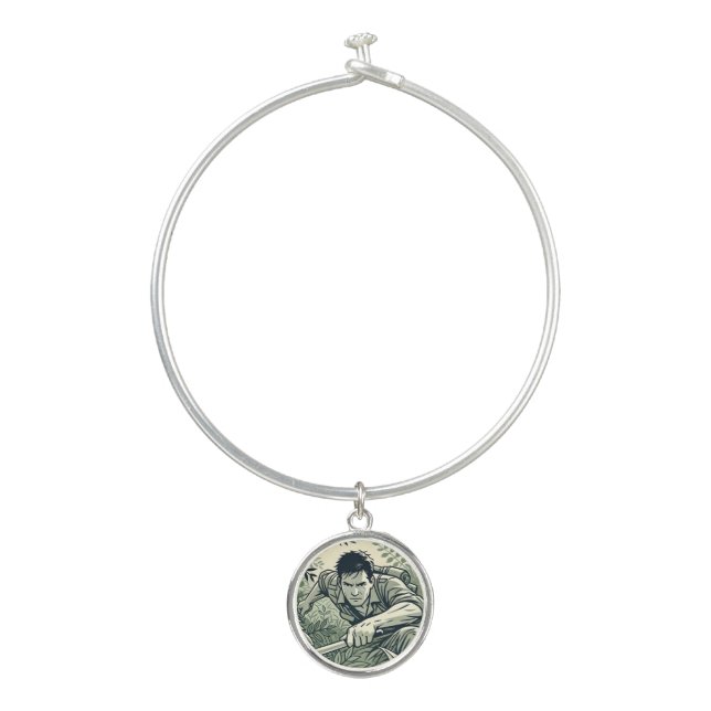 Survivalist Spirit Bangle Bracelet (Front)