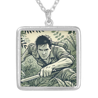 Survivalist Spirit Silver Plated Necklace