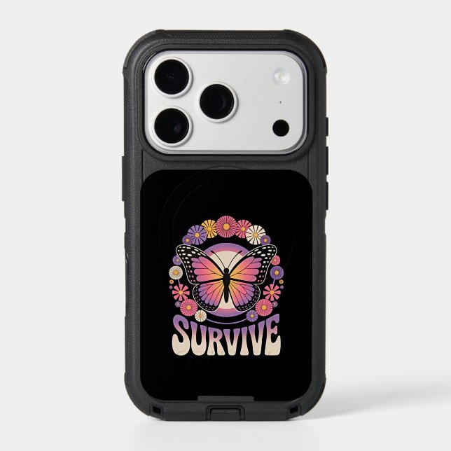 Survive Butterfly Otterbox iPhone Case (Back)