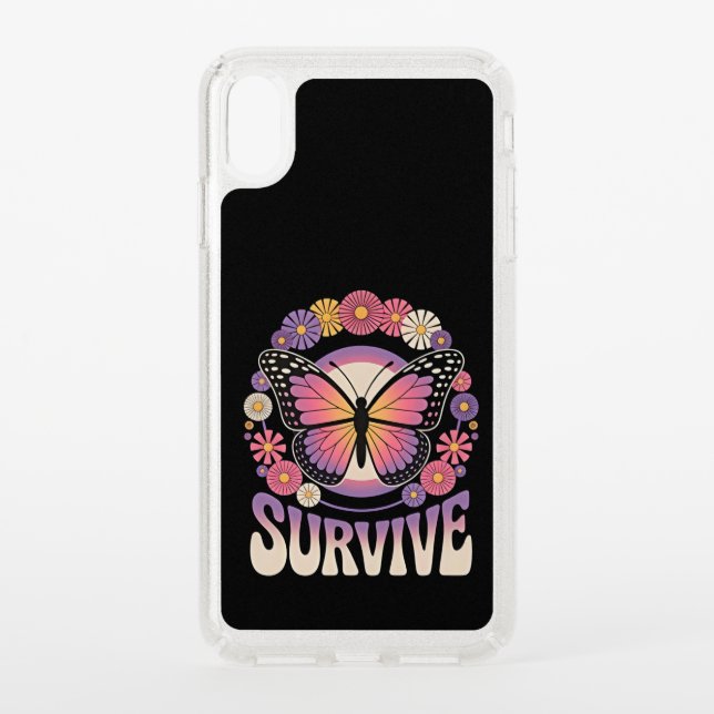 Survive Butterfly Speck iPhone XS Max Case (Front)