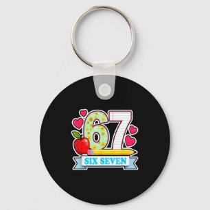 Survived 67 Days Of School Shirt Teachers Student  Keychain