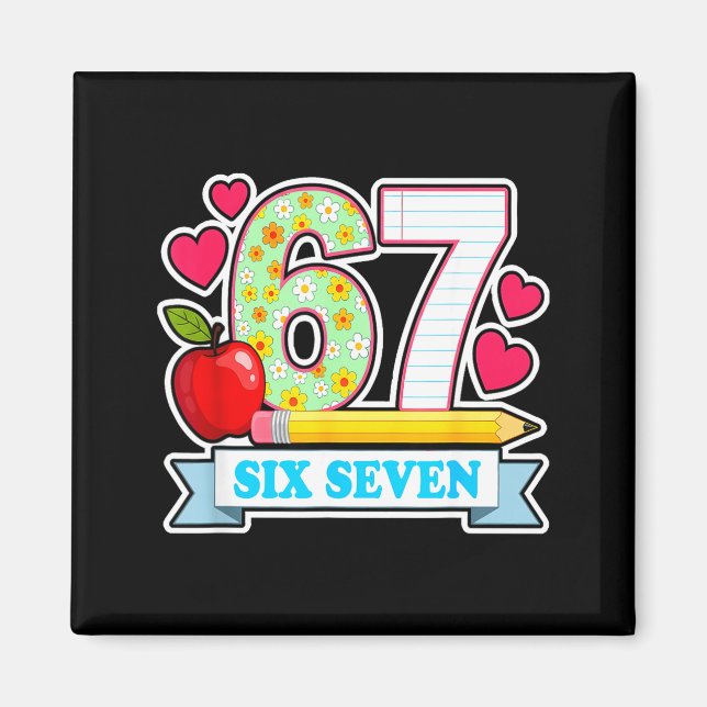 Survived 67 Days Of School Shirt Teachers Student  Magnet (Front)