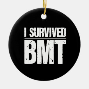 Survived Basic Military Training BMT Trainee Gift Ceramic Ornament