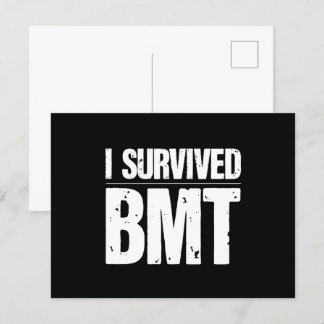 Survived Basic Military Training BMT Trainee Gift Postcard