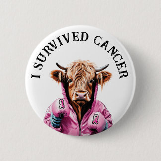 Survived breast cancer button