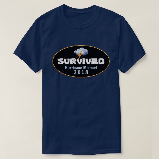 Survived Hurricane Michael  2018 T-Shirt (Design Front)
