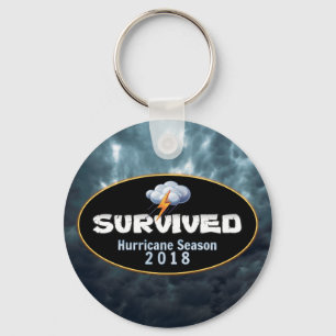 Survived hurricane season 2018 keychain