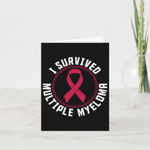 Survived Multiple Myeloma Awareness  Card