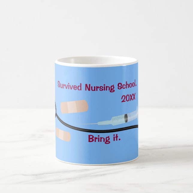 Survived Nursing School Coffee Mug (Center)
