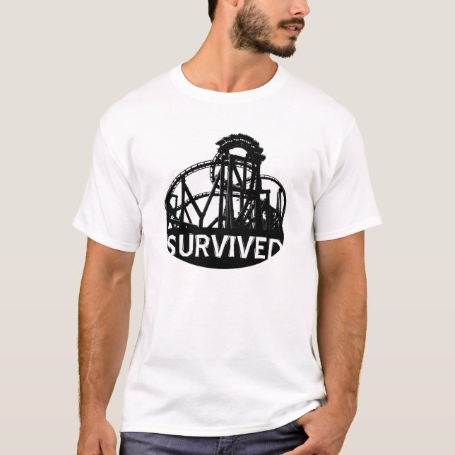 Survived (Roller Coaster) T-Shirt (Front)