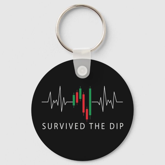 Survived the Dip  Keychain (Front)