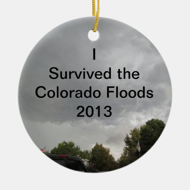 Survived the Floods Ornament (Front)