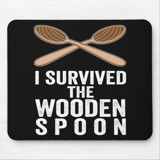 Survived The Wooden Spoon Foodie Foodgasm Gift Mouse Pad
